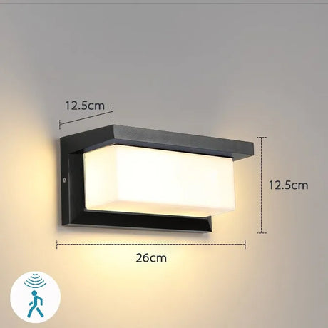 LED outdoor lights waterproof IP65 Motion Sensor light led outdoor wall light outdoor lighting AC85-265V outdoor wall lamp