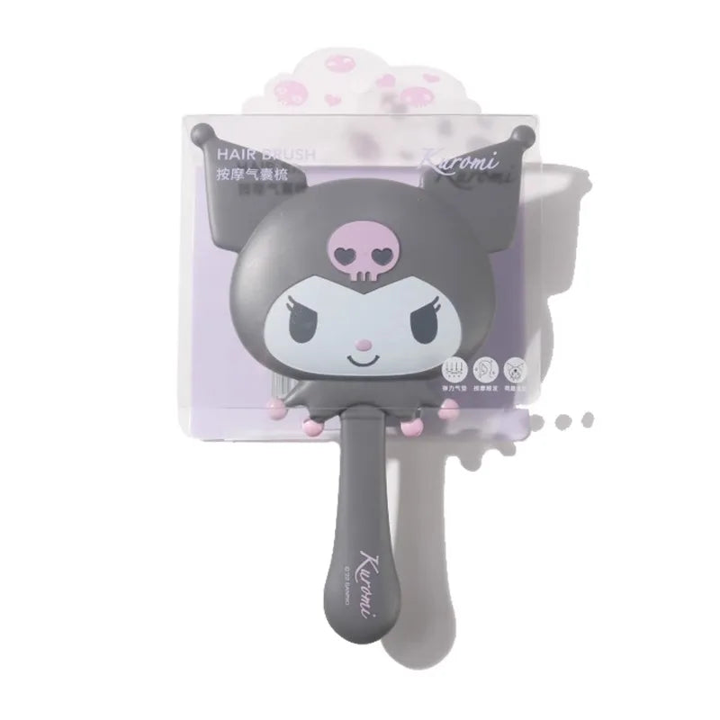 MINISO KUROMI Kuromi cute cute fun massage airbag comb massage scalp handheld mirror Animation Derivatives