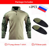 Tactical Combat Shirt Military Uniform Army Clothing Tatico Tops Airsoft Multicam Camouflage Hunting Clothes Long Shirt Mens 8XL