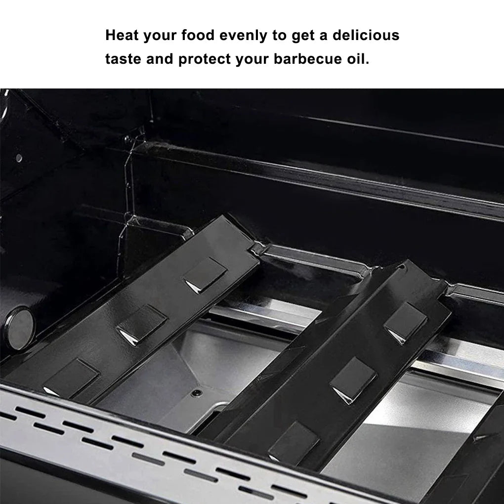 4 Pieces Barbeque Heats Plates Outdoor Cooking Stainless Steel Burner Grill Shielding Tent BBQ Cookware Accessories