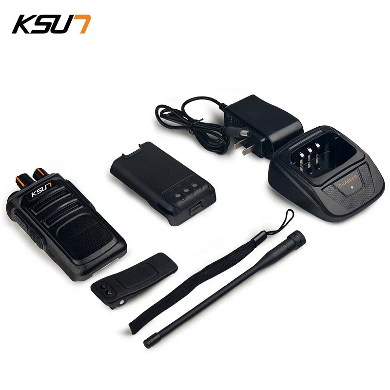 10W Walkie Talkie UHF Radio Handheld Walkie-Talkie Two-way Radio Communicator Woki Toki Scanner Intercom Long Range Antenna KSUN