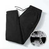 Men's Winter New Drawstring Thickened Fashion Casual Warm Down Pants Straight White Goose Down Pants