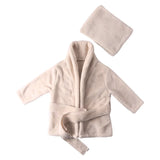 Baby Photo Shooting  Accessories Bath Robe Headwrap Plush Bathrobe Towel Infant Costume Photostudio Posing Suit Newborns Shower