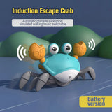 Dancing Crab Escape Crabs Baby Crawling Crab Musical Dancing Moving Toy Run Away Toy for Babies Crawling Interactive Toys