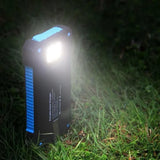 200000mAh Solar Power Bank LEDSOS Flashlight FAST Charging External Battery Portable Waterproof Powerbank for Smart Mobile Phone