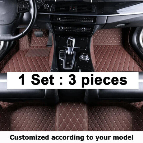 Custom Made Leather Car Floor Mats For Toyota Land Cruiser Prado 120 2003 2004 2005 2006 2008 Carpets Rugs Foot Pads Accessories