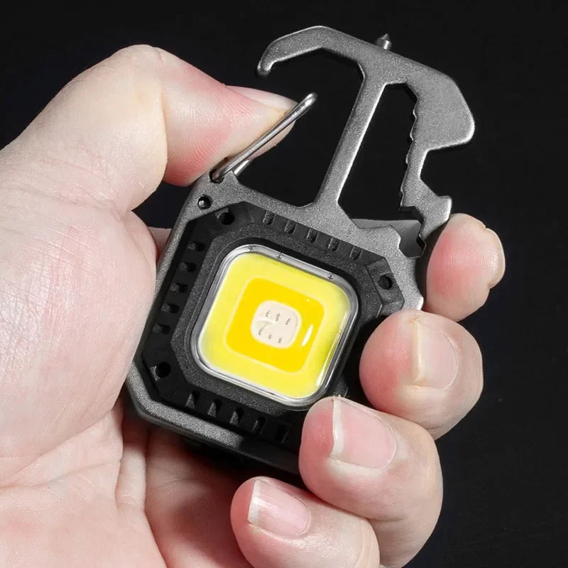 Mini LED Flashlight Portable Work Light Pocket Keychains Flashlight USB Rechargeable For Outdoor Camping Small Lights