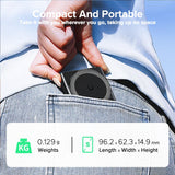 QOOVI 5000mAh Magnetic Wireless Powerbank PD20W Fast Charging Mini External Battery Portable Charger For iPhone Samsung Xiaomi