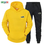 2023 CARTELO High Quality Men's Suit Fashion Casual Tracksuit Hoodie Pullover Sports Clothes Sweatshirt Jogging Set