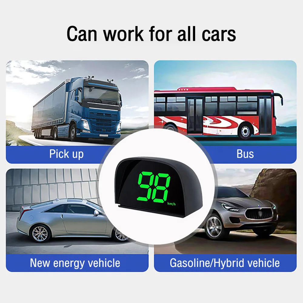 GPS Head Up Display For All Car Digital Speedometer HUD Plug and Play Big Font Auto Electronics Accessories Speed