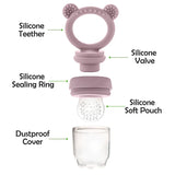 Baby Pacifier Fruit Feeder With Cover Silicone Newborn Nipple Fresh Fruit Food Vegetable Feeding Soother Baby Teether Toys