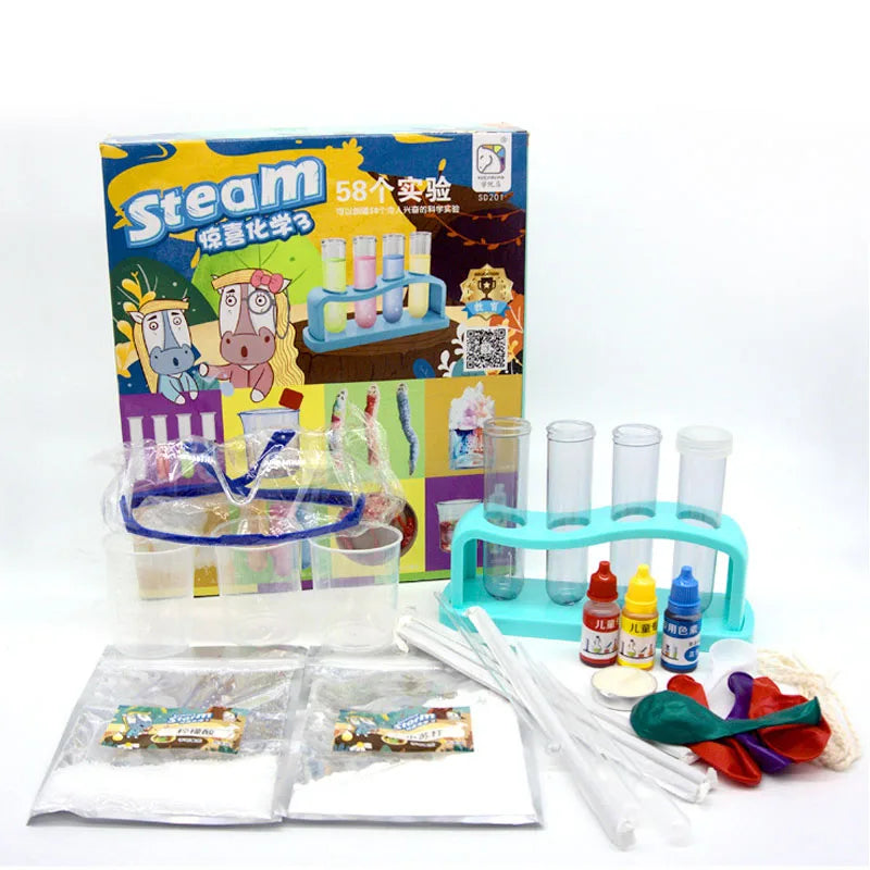 Kids Science Toys STEM Kit Educational Toys For Children Chemical Laboratory Gadgets Technology Experiments Novelty Learning Toy