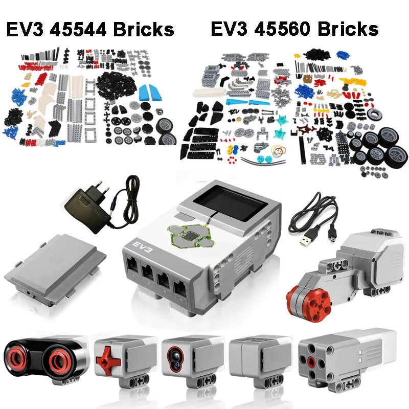 NEW Technical EV3 Mindstorms 45544 45560 Color Touch Gyro Ultrasound Sensos Electronics Parts DIY Educational Building Block Toy