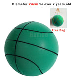 Mute Bouncing Ball 24cm Indoor Silent Basketball Size 7 Outdoor Foam Toys Baby Silent Bounce Football 18cm Children Sports Balls