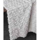 White Plush Fabric Soft and Thick Home Textile Coat Clothing Designer Cloth Diy Apparel Sewing Meters Pure Polyester Material