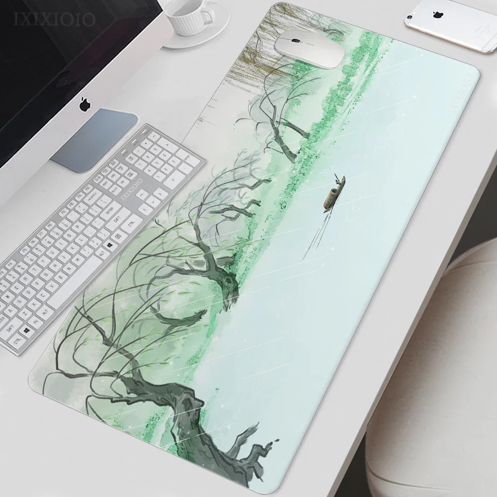 Mouse Pad Gaming Landscape Painting XL Home Custom Large Mousepad XXL Mechanical Keyboard Pad Office Office Accessories Mice Pad