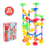 29-197pcs Set DIY Construction Marble Run Race Track Building Blocks Kids 3D Maze Ball Roll Toys Children Christmas Gift