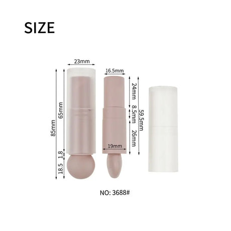 12.1mm Lip Balm Tubes Empty Makeup Concealer Stick Containers Lip Stick Tools Cosmetic Highlights Accessories Lipstick Tubes