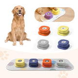 Mewoofun Voice Recording Button Pet Toys Dog Buttons for Communication Pet Training Buzzer Recordable Talking Button with Mat