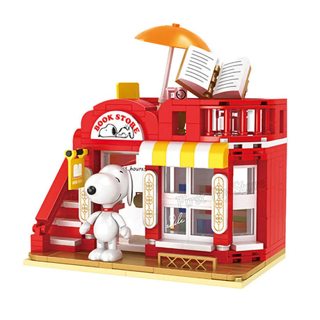 Genuine Classic Animation Snoopy Model Building Blocks DIY Creative Trendy Scene Assembled Blocks Toys Gift Christmas Gift