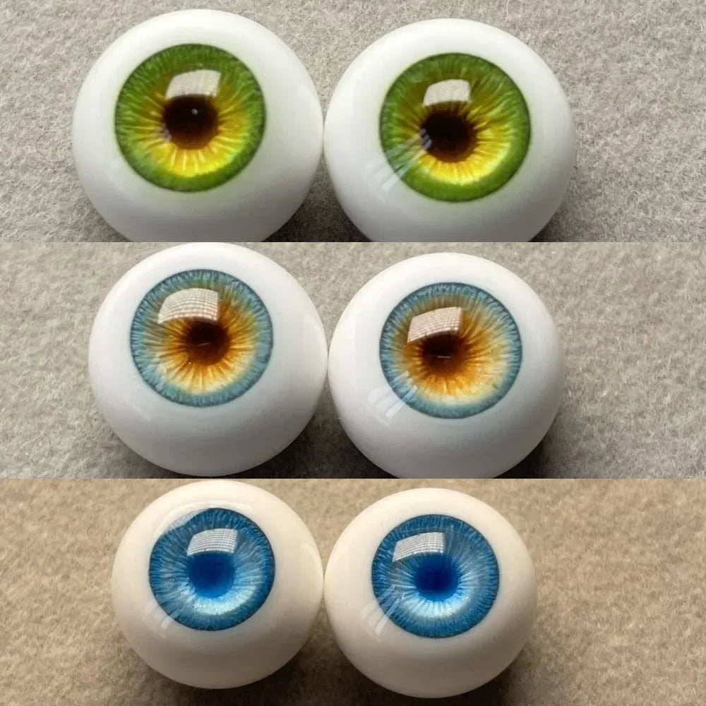 12mm 14mm 16mm Doll Eyes for 1/3 1/4 1/6 Bjd Doll Plaster Eyeball Diy Girl Toys Dress Up Play House Fashion Doll Accessories