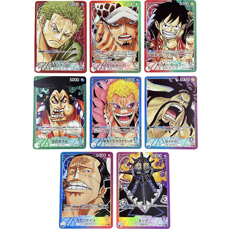 Anime One Piece TCG OPCG Replica Japanese Version Card Game OP02 Luffy Shanks Ace Nami Roronoa Zoro Game Anime Collection Cards