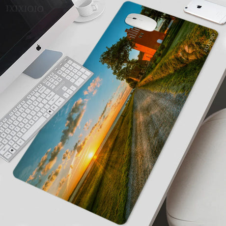 Mouse Pad Gaming Highway Scenery XL HD New Computer Mousepad XXL MousePads Mechanical Keyboard Pad Office Soft Carpet Mice Pad