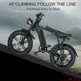 20inch Ouxi V8 1000W 750W Electric Bicycle Fat Tire E-Bike For Adults 48V 30AH Off Road City Beach Snow Electric Bike