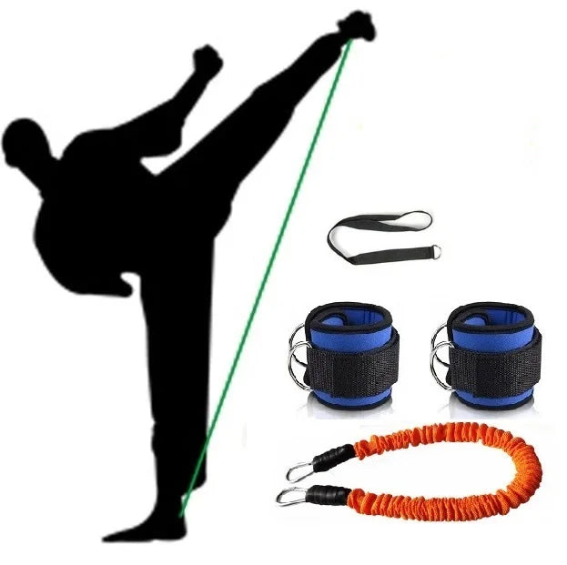 Taekwondo Boxing Training Leg Strength Football Trainer Speed Exercise Tubes Resistance Bands  Kick  Fitness Equipment