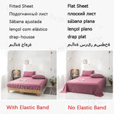 Ultra-thick Milk Fleece Winter Bedding Set Luxury Warm Comfortable Duvet Cover Set with Sheets Comforter Cover and Pillowcases