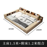 Parent child bed, second  family,  leather , master