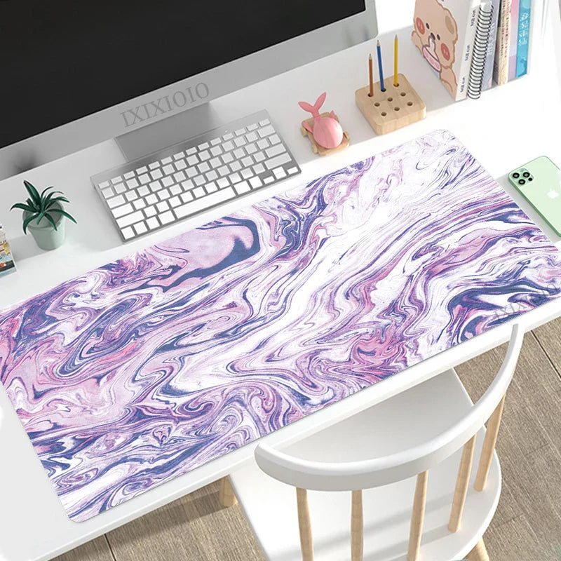 Mouse Pad Gamer Fashion Marble XL Computer Home Large Mousepad XXL Mechanical Keyboard Pad Non-Slip Office Accessories Mice Pad