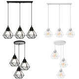 Nordic creative iron single head chandelier simple modern personality living bar table bedroom dining decoration Light Fixture