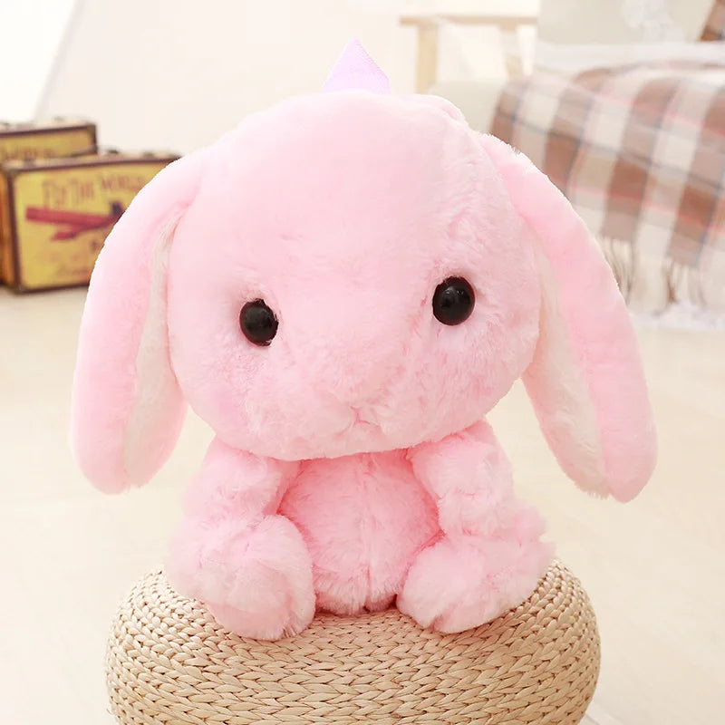 Cute Furry Rabbit Plush Doll Backpack Stuffed Kids Animal Backpack Lolita Rabbit Plush Doll Bag Long Ear Bunny Plushie s