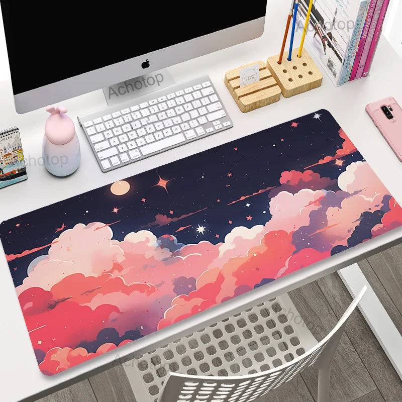 Kawaii Gaming Mouse Pad Large Mousepad Computer Game Keyboard Laptop Mouse Mat 400x900 Anime Desk Mats Play CS GO LOL Mause Pad