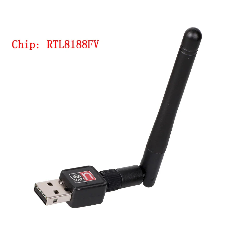 kebidumei 150M USB 2.0 WiFi Wireless Network Card 802.11 b/g/n LAN Adapter Mini Wi Fi Dongle for Laptop PC with Antenna MT-7601