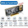 LED Digital Alarm Clock Bedroom Electric Alarm Clock with Projection FM Radio Time Projector Bedroom Bedside Clock