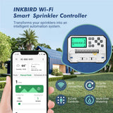 INKBIRD 8-Zone Control Wi-Fi Smart Sprinkler Controller Indoor/Outdoor Irrigation Timer Free App Monitor Supports Rain Skip