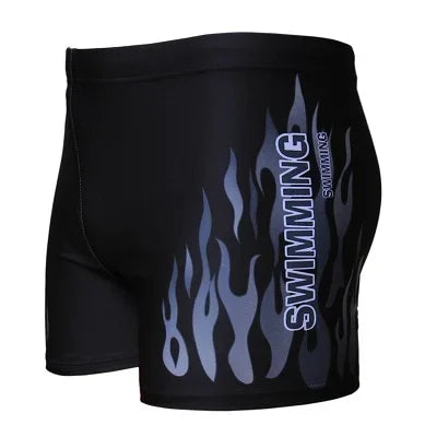 Men Swimwear Swimsuit Mens Swim Shorts Bathing Suit Swimming Pool Trunks Beach Briefs Flame Boxer Badpak maillot de bain homme