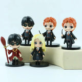 New 10Pcs/Set Harry Potters Figures Anime Q Version PVC Doll Toys Movies Car Cake Decoration Children Birthday Christmas Gift