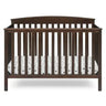 Children Hanover 6-in-1 Convertible Baby Crib, Walnut Espresso/Bianca White/Gray