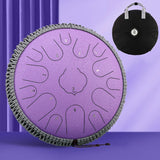 Hluru 15 Notes Glucophone Steel Tongue Drum 13 14 Inch 15 Notes Ethereal Drum Yoga Meditation Percussion Musical Instruments