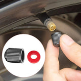 Universal Car Valve Cap Plastic Wheel Tire Air Stem Cover Black Red Blue Dust Tyre Valve Caps for Car Motorcycles Bike Bicycle