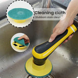 Electric Cleaning Turbo Scrub Brush Wireless Window Wall Cleaner Adjustable Cleaning Brush Bathroom Kitchen Cleaning Tool