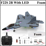 2024 New F22S 2.4G 4CH 3D6G RC Airplane Raptor F22 Warplane WLtoys A180 Upgrade Version LED Light With Gyroscope Out Door Toys