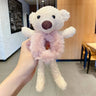 Cute Bear Hair Tie Scrunchies Plush Bracelet Bun Holders Accessories Elastic Ponytail For Girls