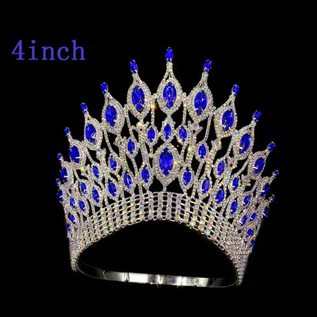 Miss Universe  Wedding Crown Queen Rhinestone Tiara Party Stage Show Hair Jewelry for Pageant