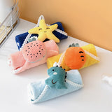 Cute Cartoon Hanging Hand Towels Soft Plush Absorbent Children's Kids Wipes Towel Dry Handkerchief Kitchen Bathroom Wiper Cloths