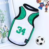 Dog Sport Jersey Pet Clothes for Summer Apparel Puppy Pet Clothes Basketball Clothing Puppy T-Shirts Summer Pet Cat Shirts