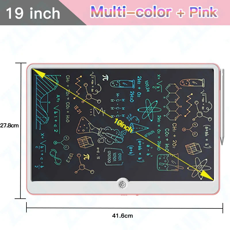 6.5/8.5/10/12/16/19In LCD Drawing Board Writing Tablet Digit Magic Blackboard Art Painting Tool Kids Toy Brain Game Child's Gift